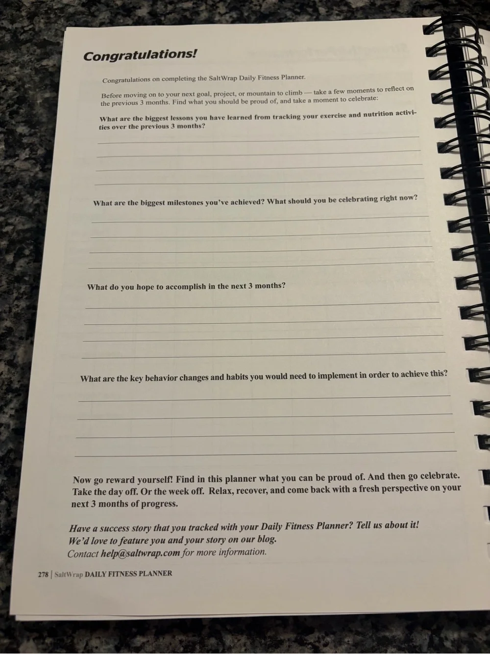 Salt Wrap includes planner 22